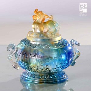 琉璃貔貅迷你鼎